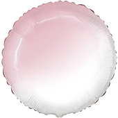 FM 18" круг Розовый Градиент без рисунка фольгированный шар