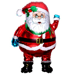 FM фигура большая 901517 Санта Клаус с поднятой рукой Фольга