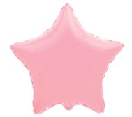 FM 32" звезда Пастель Розовая без рисунка фольгированный шар
