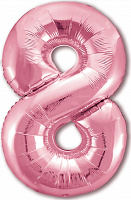 Agura Цифра 8 Slim Розовый Фламинго 755426 Фольга в упаковке