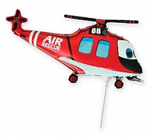FM фигура 902747 Вертолет Спасатель МИНИ 14" фольгированный шар 