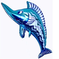 FM фигура 902628 Рыба-мечь синяя МИНИ 14" фольгированный шар 