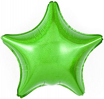 K 18" звезда Зеленая Green Фольгированое