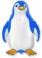 FM фигура 902745 Пингвин счастливый синий МИНИ 14" фольгированный шар